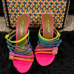 Multicolor Kurt Geiger Mules